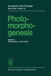 Book Cover for Photomorphogenesis by WJr Shropshire, H Mohr