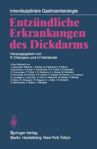 Book Cover for Entzündliche Erkrankungen Des Dickdarms by R Ottenjann, H Fahrländer