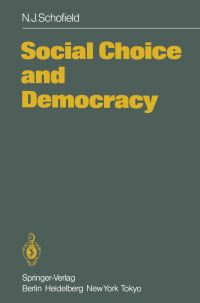 Book Cover for Social Choice and Democracy by Norman Schofield
