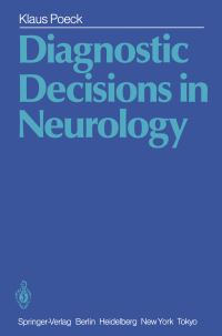 Book Cover for Diagnostic Decisions in Neurology by Klaus Poeck