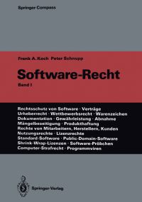 Book Cover for Software-Recht by Frank A Koch, Peter Schnupp