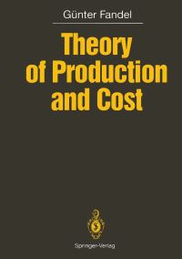 Book Cover for Theory of Production and Cost by Günter Fandel