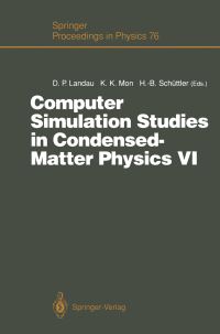 Book Cover for Computer Simulation Studies in Condensed-Matter Physics VI by David P Landau, KK Mon, HeinzBernd Schüttler
