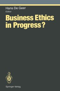 Book Cover for Business Ethics in Progress? by Hans De Geer