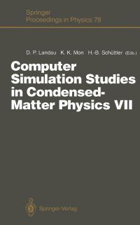 Book Cover for Computer Simulation Studies in Condensed-Matter Physics VII by David P Landau, KK Mon, HeinzBernd Schüttler