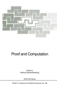 Book Cover for Proof and Computation by Helmut Schwichtenberg