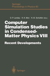 Book Cover for Computer Simulation Studies in Condensed-Matter Physics VIII by David P Landau, KinKeung Mon, HeinzBernd Schüttler