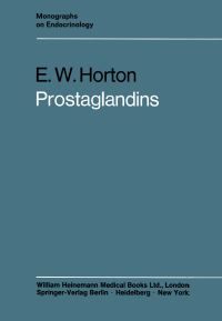 Book Cover for Prostaglandins by Eric W Horton