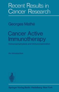 Book Cover for Cancer Active Immunotherapy by G Mathe