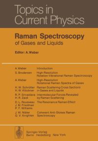 Book Cover for Raman Spectroscopy of Gases and Liquids by A Weber