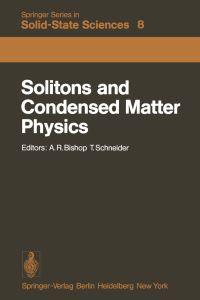 Book Cover for Solitons and Condensed Matter Physics by A.R. Bishop, T. Schneider