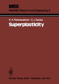 Book Cover for Superplasticity by K Anantha Padmanabhan, GJ Davies