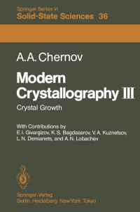 Book Cover for Modern Crystallography III by A.A. Chernov