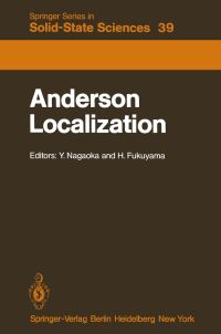 Book Cover for Anderson Localization by Y Nagaoka, H Fukuyama