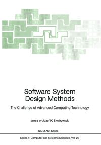 Book Cover for Software System Design Methods by Josef K Skwirzynski