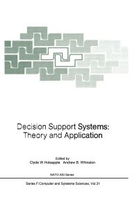 Book Cover for Decision Support Systems by Clyde W Holsapple, Andrew B Whinston