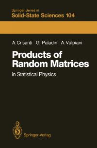 Book Cover for Products of Random Matrices by Andrea Crisanti, Giovanni Paladin, Angelo Vulpiani