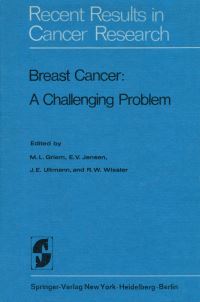 Book Cover for Breast Cancer by M S Griem, E V Jensen, J E Ultmann, R W Wissler