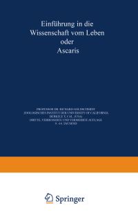 Book Cover for Einführung in Die Wissenschaft Vom Leben Oder Ascaris by Richard Goldschmidt