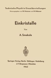Book Cover for Einkristalle by A Smakula