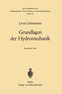 Book Cover for Grundlagen Der Hydromechanik by Leon Lichtenstein