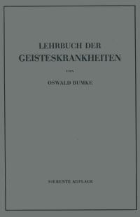 Book Cover for Lehrbuch Der Geisteskrankheiten by Oswald Bumke