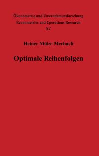 Book Cover for Optimale Reihenfolgen by H MüllerMerbach