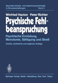 Book Cover for Psychische Fehlbeanspruchung by Winfried Hacker, P Richter
