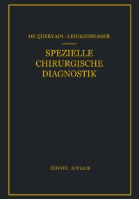 Book Cover for Spezielle Chirurgische Diagnostik by F de Quervain