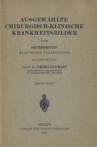 Book Cover for Ausgewählte Chirurgisch-Klinische Krankheitsbilder by Georg Schmidt