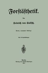 Book Cover for Forstästhetik by Heinrich von Salisch