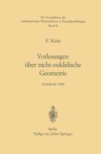 Book Cover for Vorlesungen Über Nicht-Euklidische Geometrie by Felix Klein