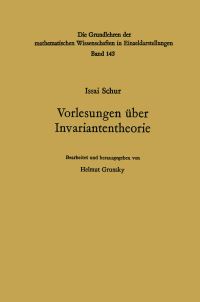 Book Cover for Vorlesungen Über Invariantentheorie by Issai Schur
