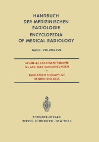 Book Cover for Spezielle Strahlentherapie Gutartiger Erkrankungen / Radiation Therapy of Benign Diseases by A Zuppinger, E Ruckensteiner