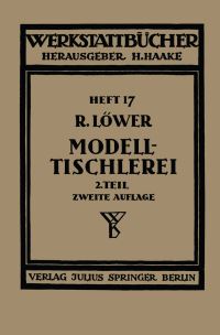 Book Cover for Modelltischlerei by Richard Löwer