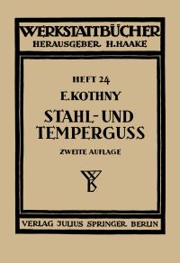 Book Cover for Stahl- Und Tempergu by Erdmann Kothny