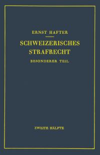 Book Cover for Schweizerisches Strafrecht by Ernst Hafter