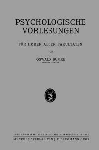 Book Cover for Psychologische Vorlesungen by Oswald Bumke