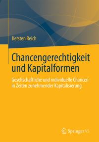 Book Cover for Chancengerechtigkeit Und Kapitalformen by Kersten Reich