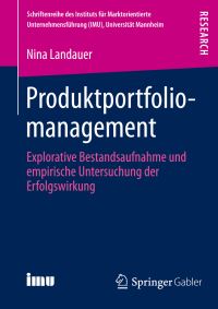 Book Cover for Produktportfoliomanagement by Nina Landauer