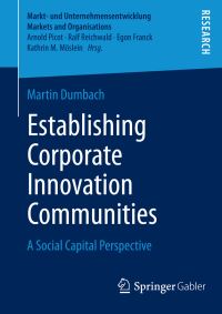 Book Cover for Establishing Corporate Innovation Communities by Martin Dumbach