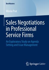 Book Cover for Sales Negotiations in Professional Service Firms by Mireia Prat