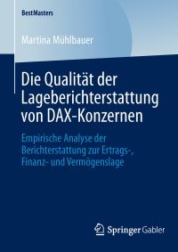 Book Cover for Die Qualität Der Lageberichterstattung Von DAX-Konzernen by Martina Mühlbauer