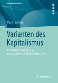 Book Cover for Varianten Des Kapitalismus by Martin Schröder