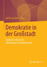 Book Cover for Demokratie in Der Grostadt by Jan W van Deth