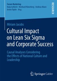 Book Cover for Cultural Impact on Lean Six Sigma and Corporate Success by Miriam Jacobs