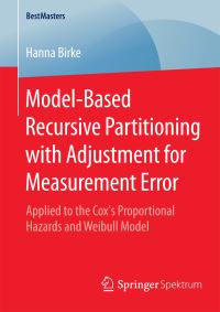 Book Cover for Model-Based Recursive Partitioning With Adjustment for Measurement Error by Hanna Birke