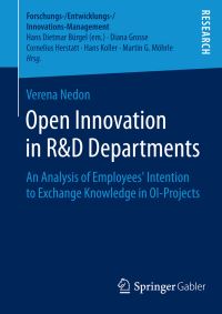 Book Cover for Open Innovation in R&D Departments by Verena Nedon