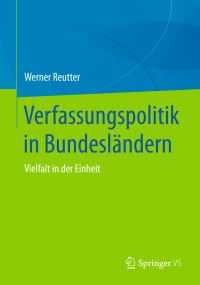 Book Cover for Verfassungspolitik in Bundesländern by Werner Reutter