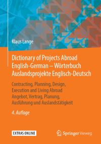 Book Cover for Dictionary of Projects Abroad English-German - Wörterbuch Auslandsprojekte Englisch-Deutsch by Klaus Lange